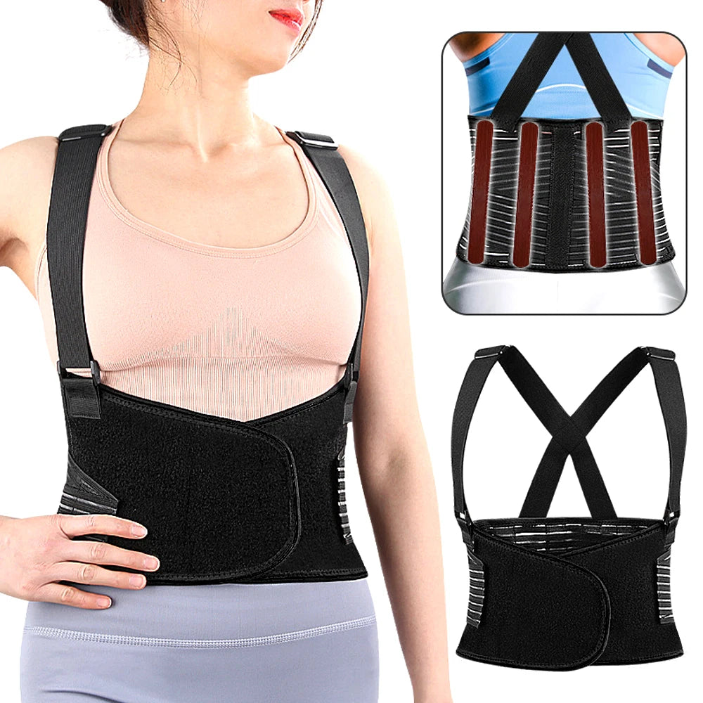 ProPosture Lower Back Support Belt – Adjustable Lumbar Brace for Lower Back Extension And Alignment