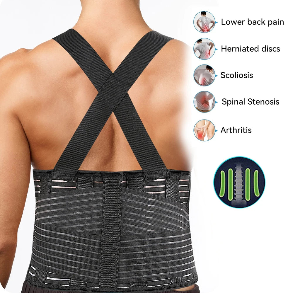 ProPosture Lower Back Support Belt – Adjustable Lumbar Brace for Lower Back Extension And Alignment