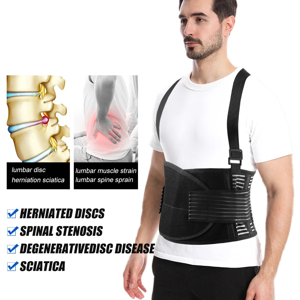 ProPosture Lower Back Support Belt – Adjustable Lumbar Brace for Lower Back Extension And Alignment