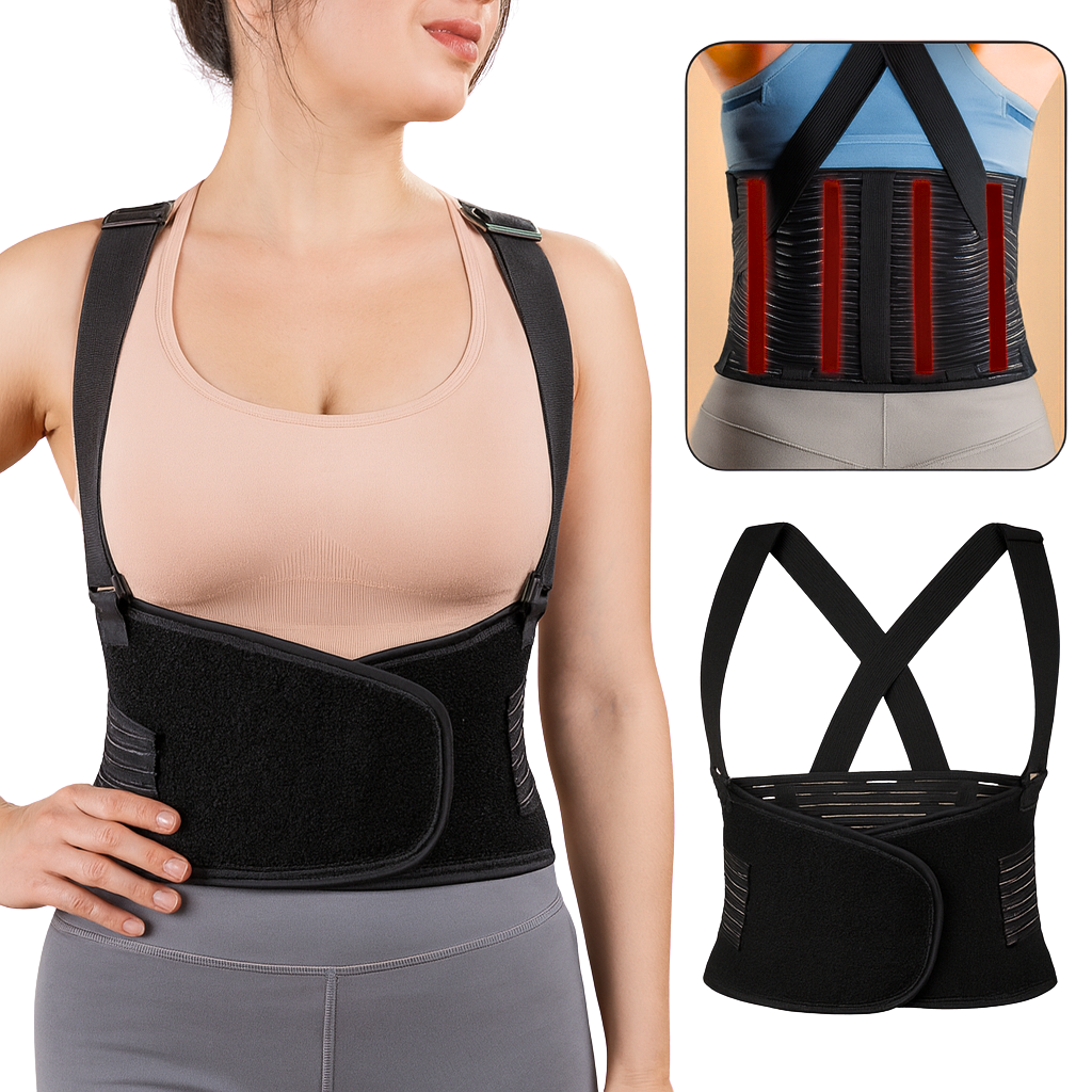 ProPosture Lower Back Support Belt – Adjustable Lumbar Brace for Lower Back Extension And Alignment